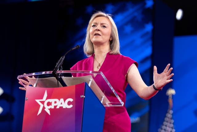 <p>Liz Truss said Britain was watching Donald Trump’s presidency ‘with envy’ (Jose Luis Magana/AP)</p>