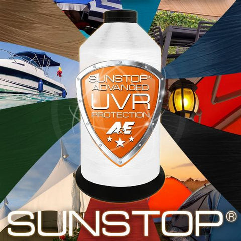 A&E SunStop UV-stable outdoor sewing thread for canvas and marine projects NZ