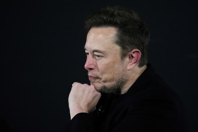 Elon Musk said X had been the victim of a ‘massive cyberattack’ (Kirsty Wigglesworth/PA)