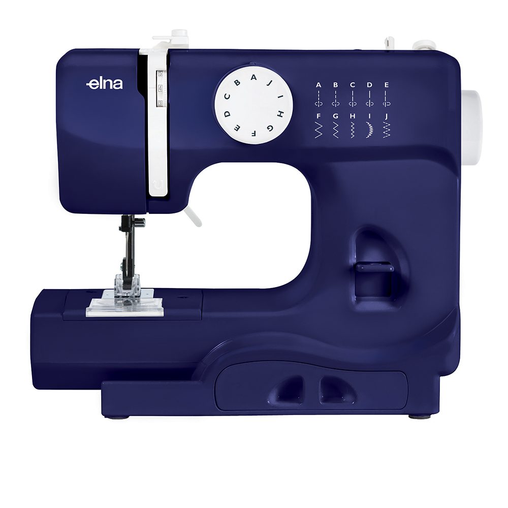 Elna 525 Mini Sewing Machine - Navy Blue (Perfect for Children)