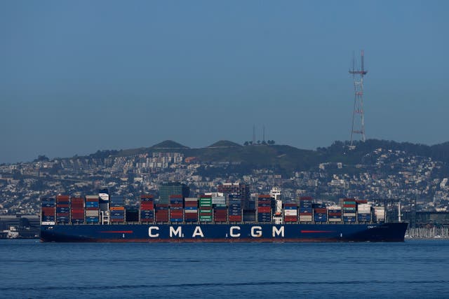 <p>Representative. A container ship arrives at the Port of Oakland on 9 April 2025 in Oakland, California as trade war between US and China intensifies</p>