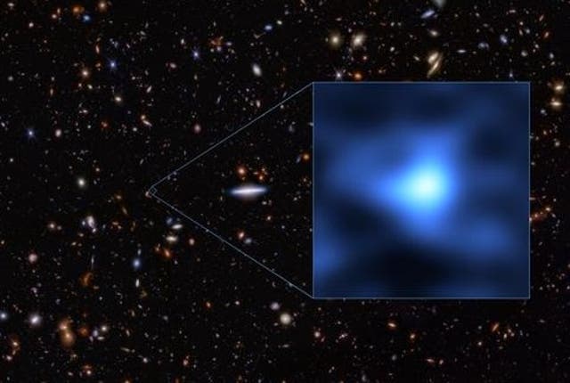 <p>Scientists have discovered oxygen in the most distant known galaxy. The discovery suggests galaxies can form more rapidly than was previously believed</p>