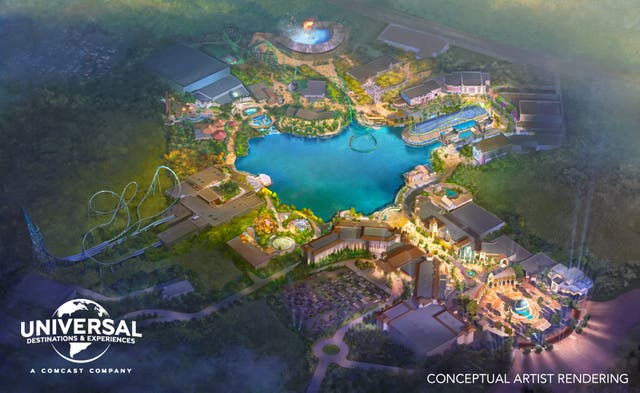 <p>What the new Universal theme park in Bedford is expected to look like</p>